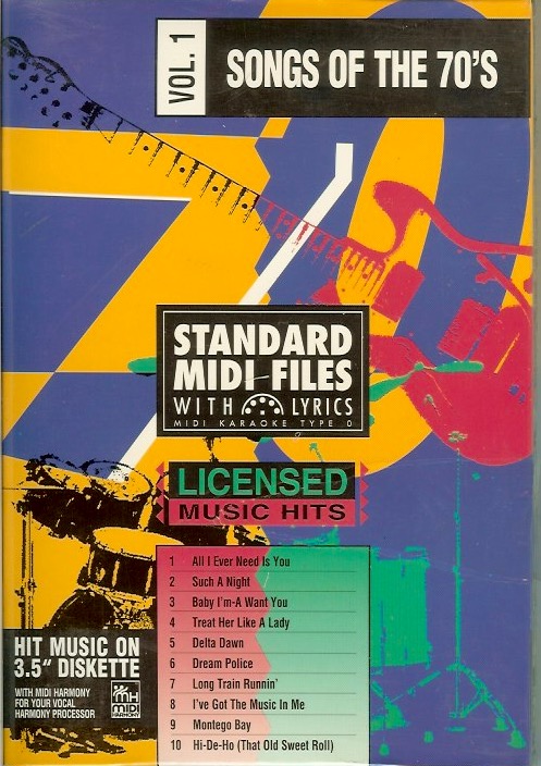 Tune 1000 Songs Of The 70s - Volume 1 MIDI Files 3.5 Floppy Disk